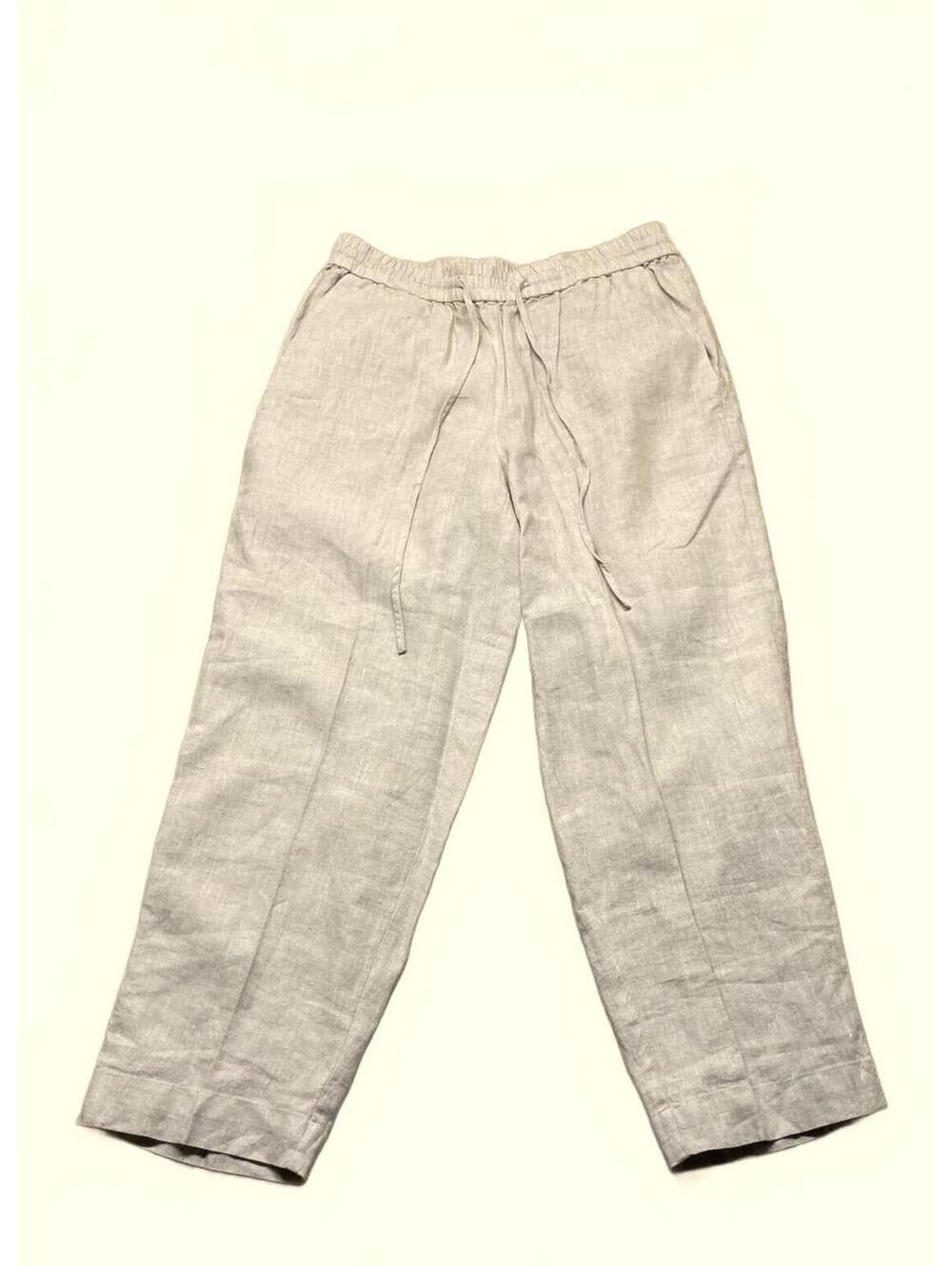 Jones New York Sport Linen Drawstring Pants Size M Light Beige
